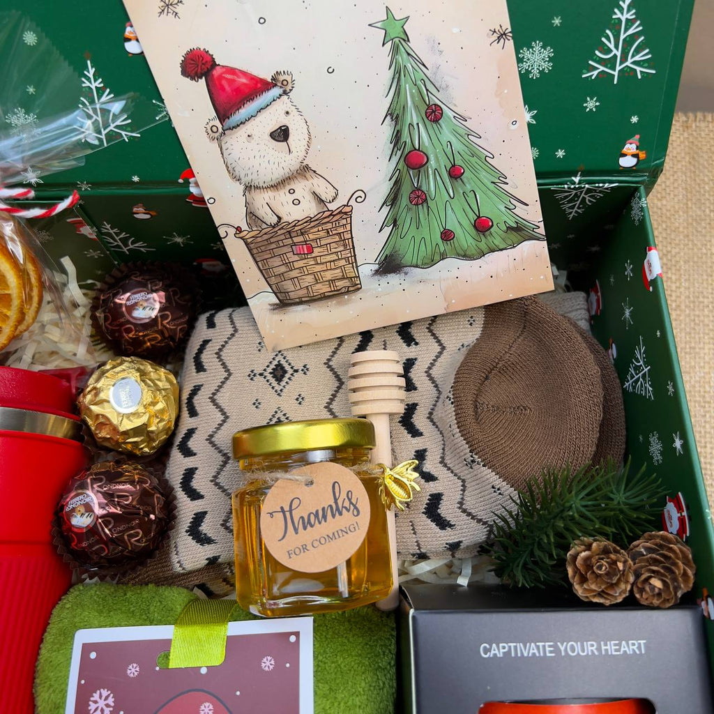Gift Box green " Santa Claus"