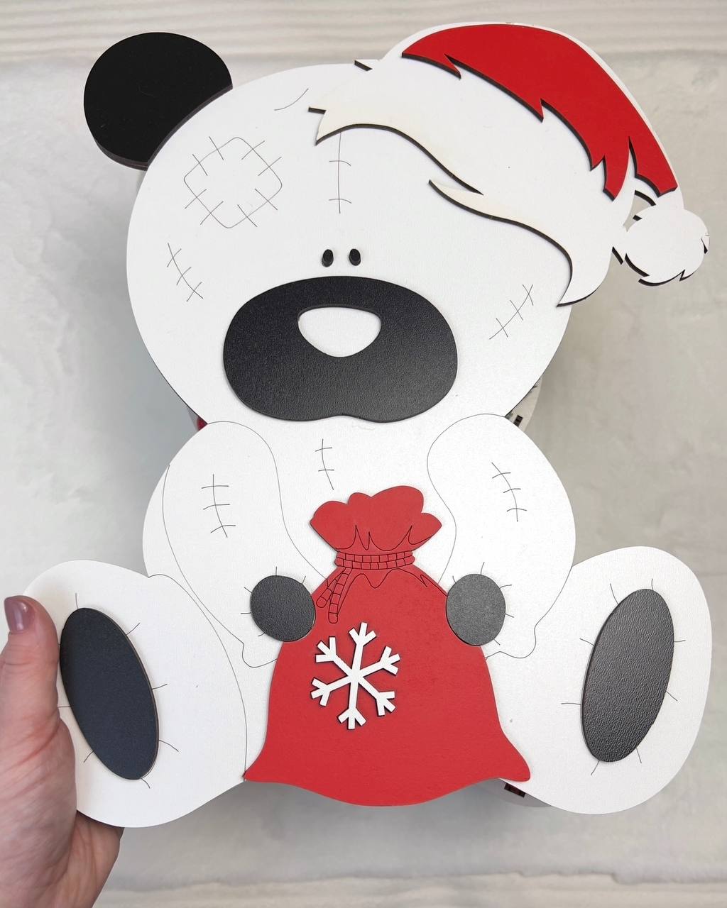 Gift Box "Teddy-Santa"