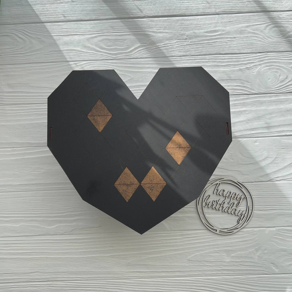 Gift Box “Heart Diamond” (black)