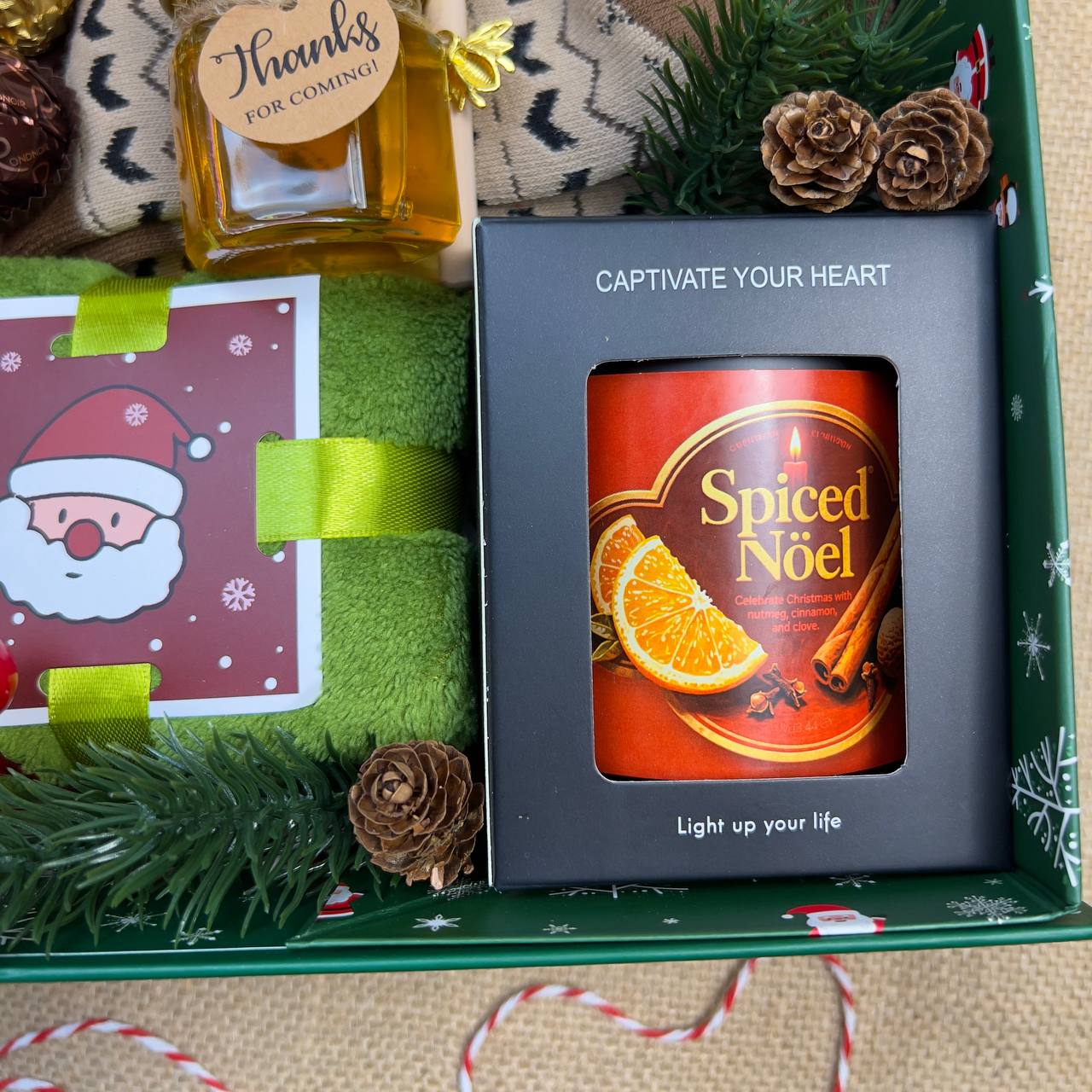 Gift Box green " Santa Claus"