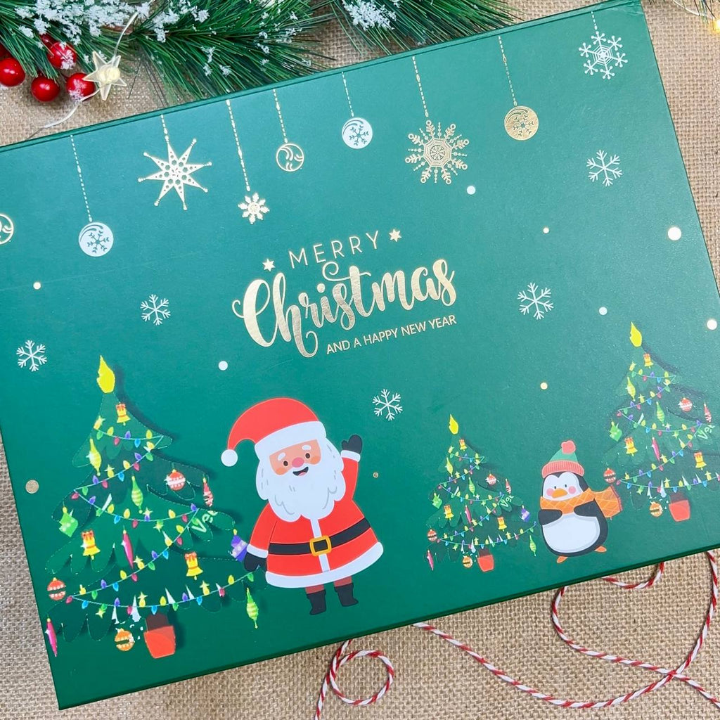 Gift Box green " Santa Claus"